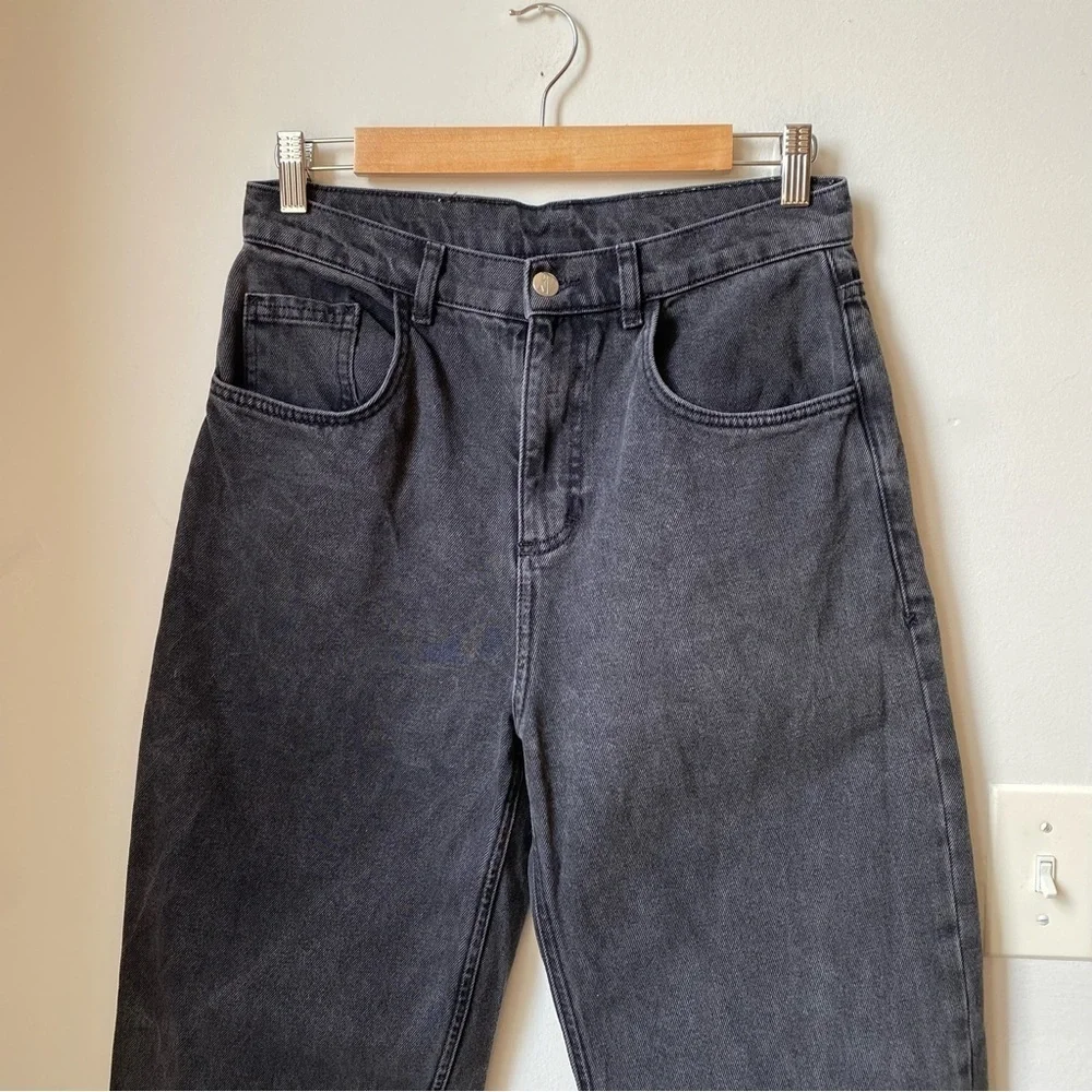 RV Reclaimed vintage high rise straight leg Women's Black Jeans 28 - Picture 2 of 11